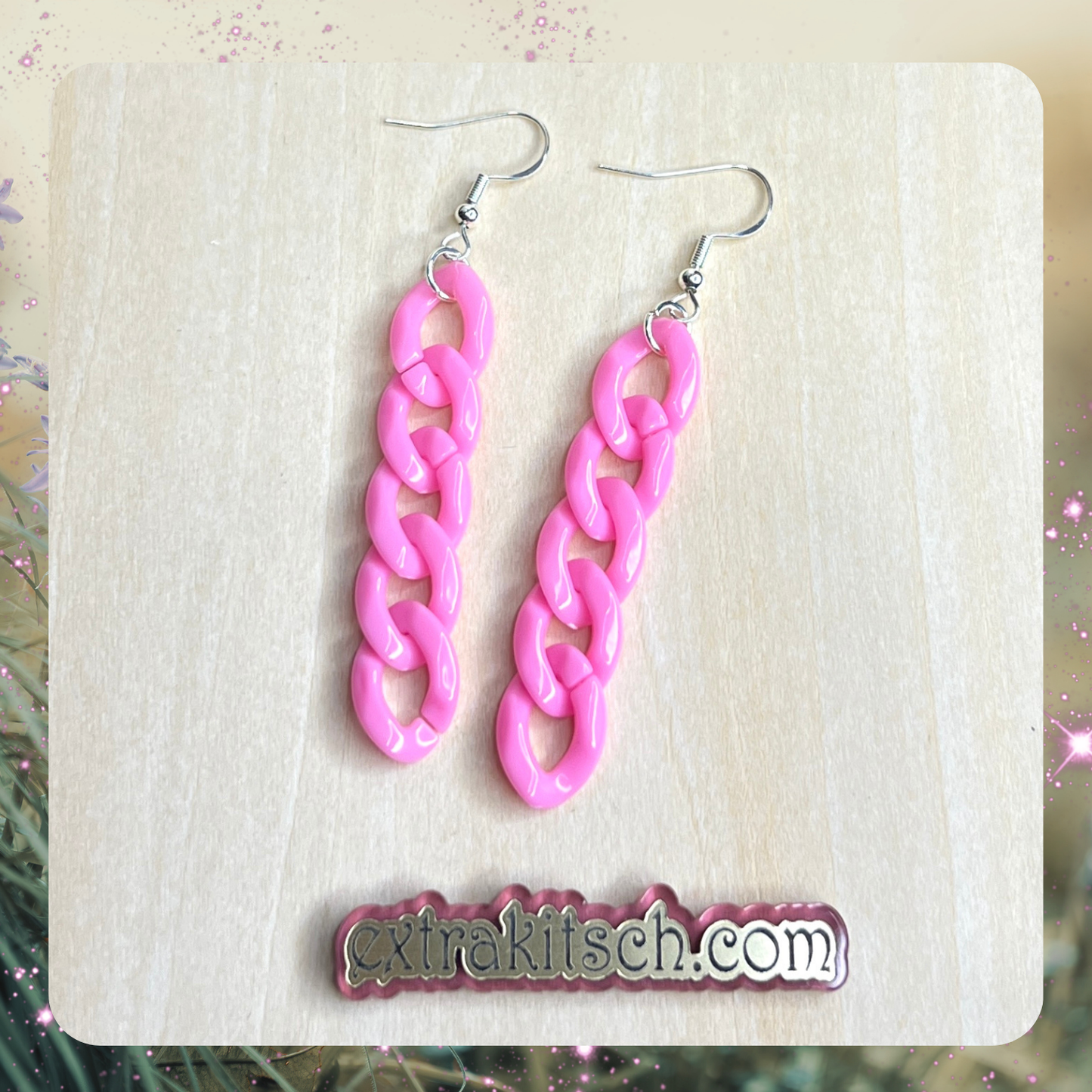 Colorful Chain Link Earrings