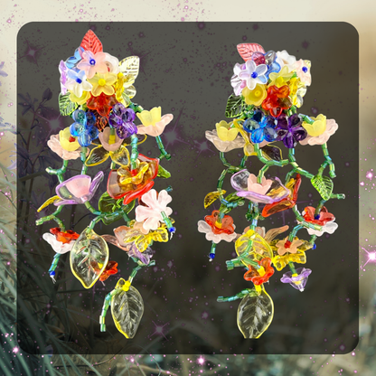 Flower Waterfall Earrings