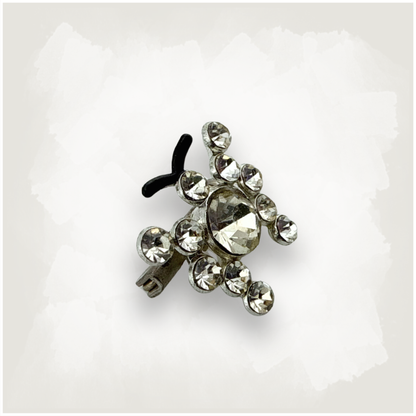 Tiny Rhinestone Butterfly Pin