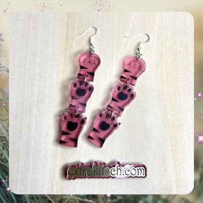 Cat Paw Dangle Earrings