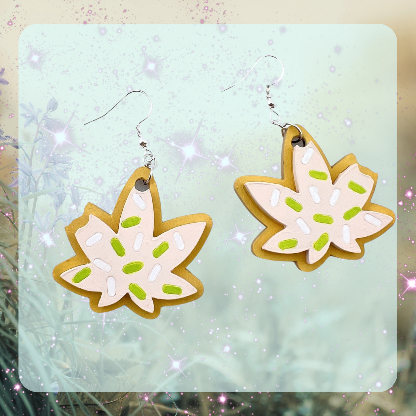 420 Sugar Cookie Earrings