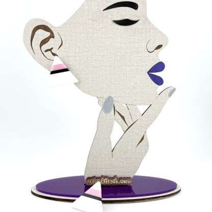 Vintage Mod Triangle Lucite Clip-On Earrings