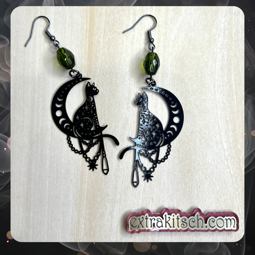 Witchy Cat Earrings