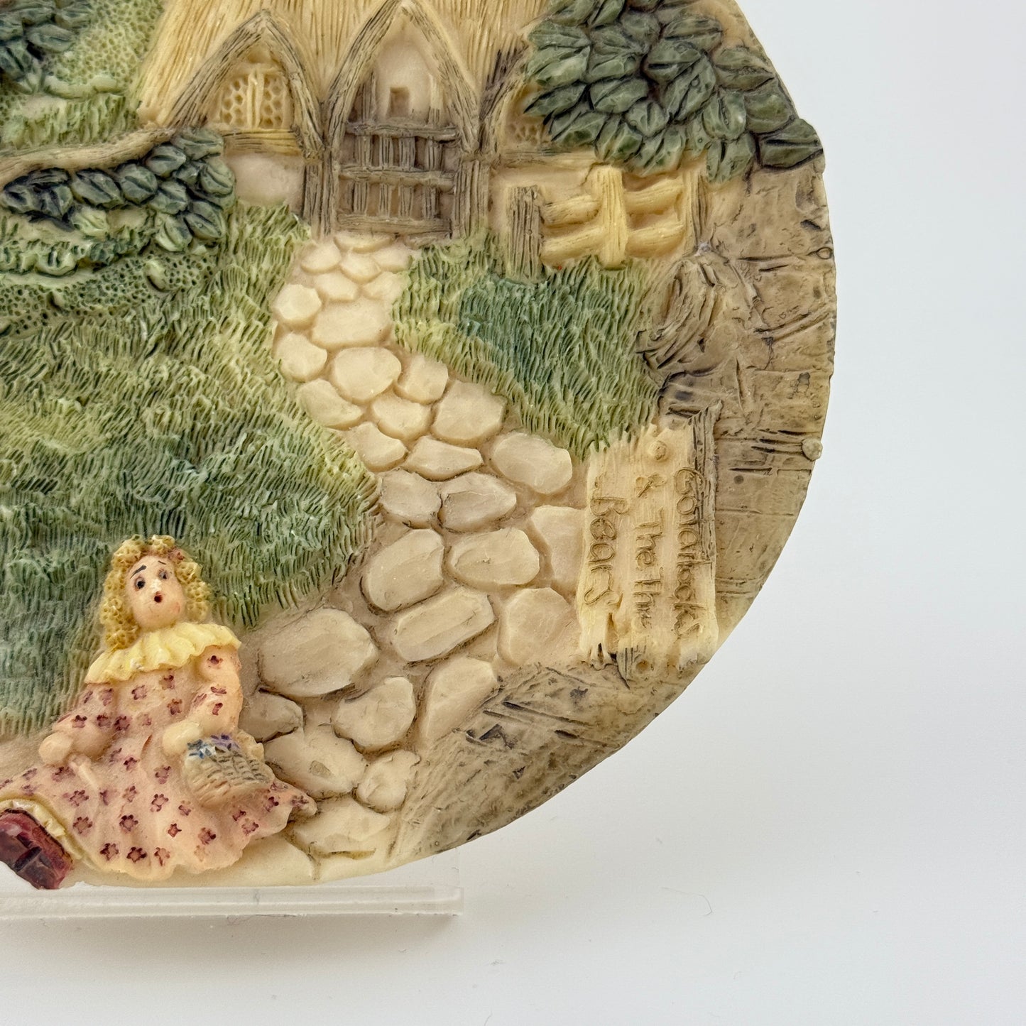 Vintage Goldilocks & the Three Bears 3D Collector Plate