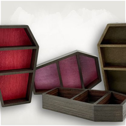 Small Coffin Shaped Trinket Shelf