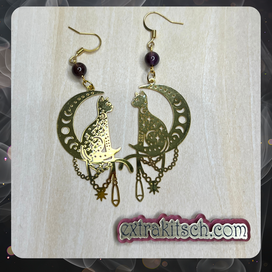 Witchy Cat Earrings