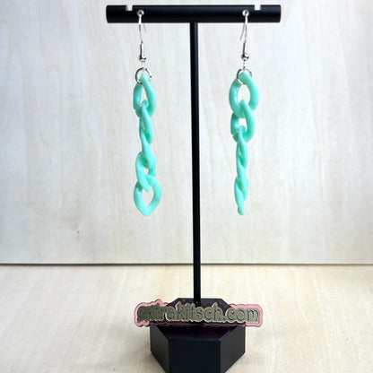 Colorful Chain Link Earrings