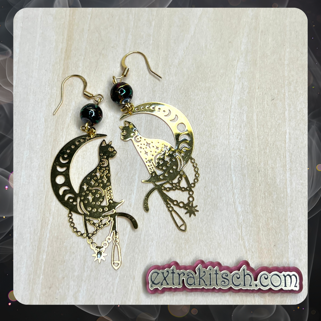 Witchy Cat Earrings