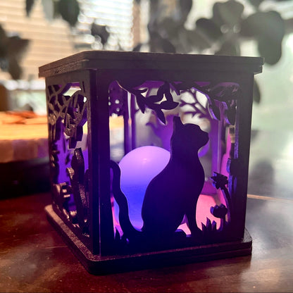 DIY Craft Kit: Cat Tealight Lantern Night Light