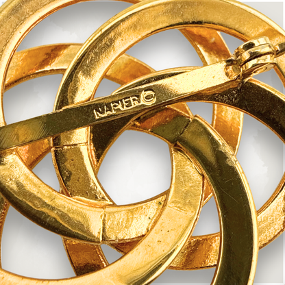 Vintage Napier Gold Love Knot Brooch