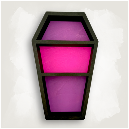 Small Coffin Shaped Trinket Shelf