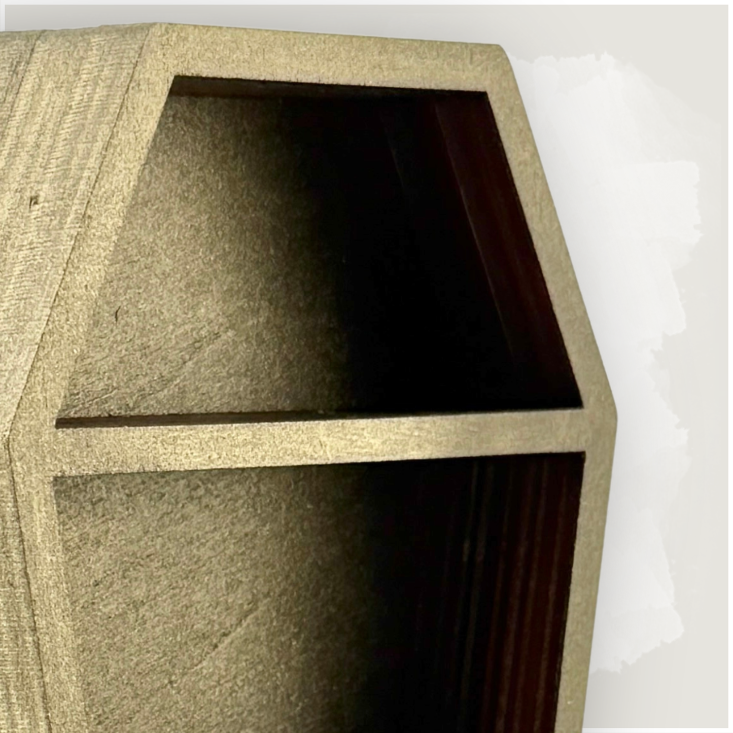 Small Coffin Shaped Trinket Shelf