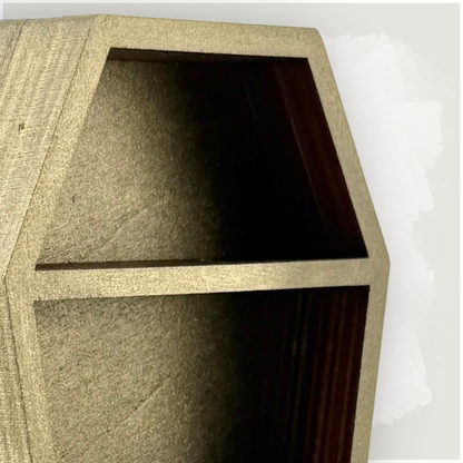 Small Coffin Shaped Trinket Shelf