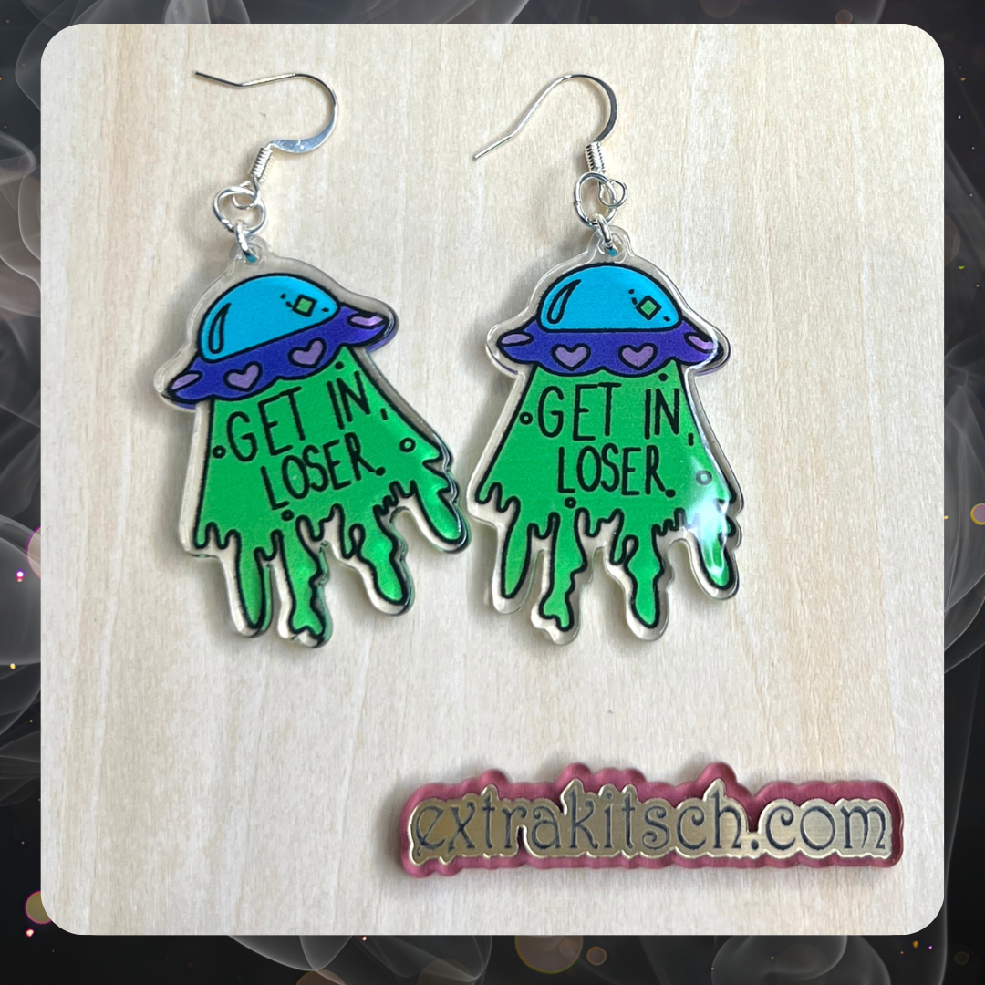 Trippy Alien Earrings