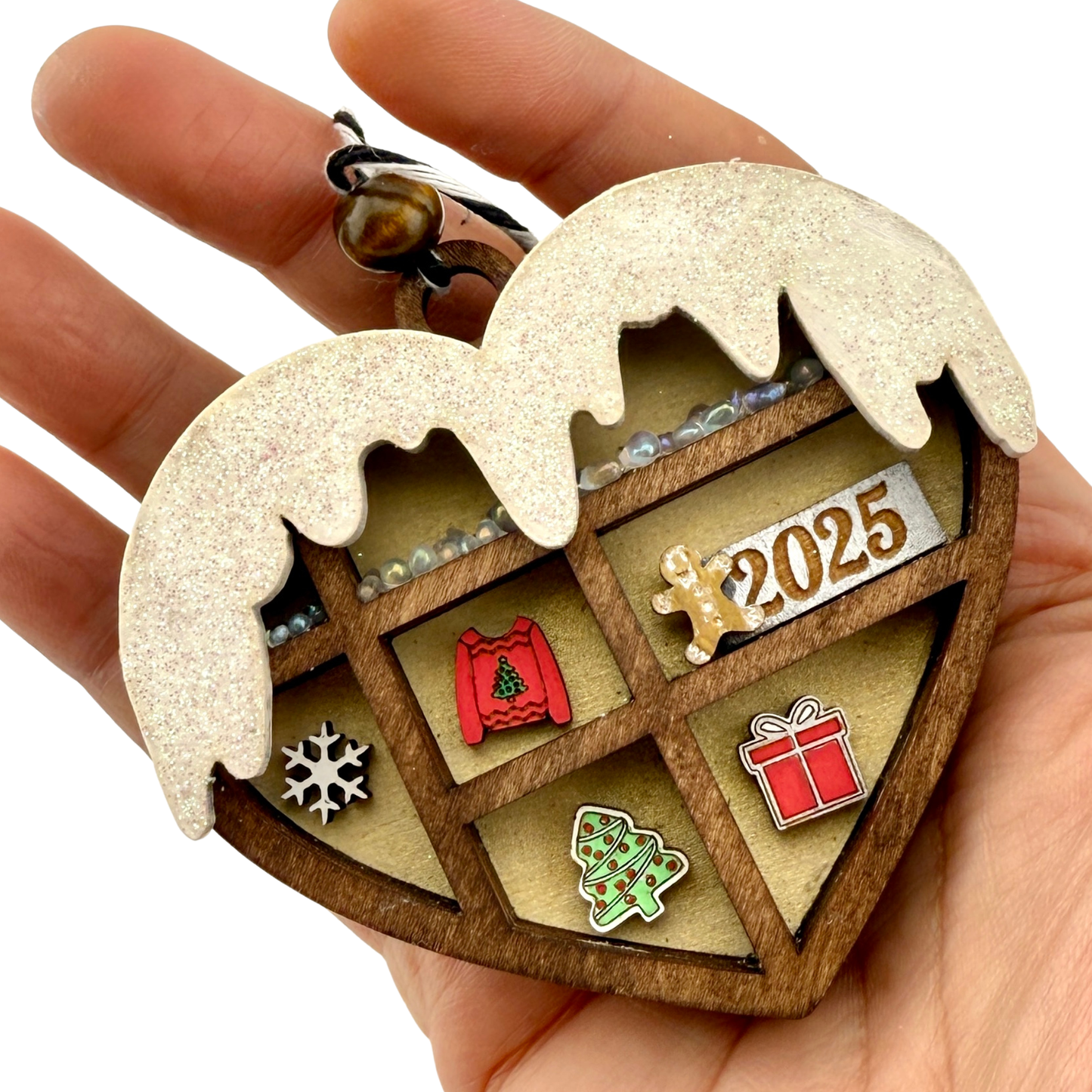 2025 Christmas Heart Shadowbox Ornament