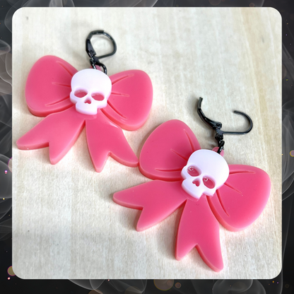 Coquette Skull Earrings