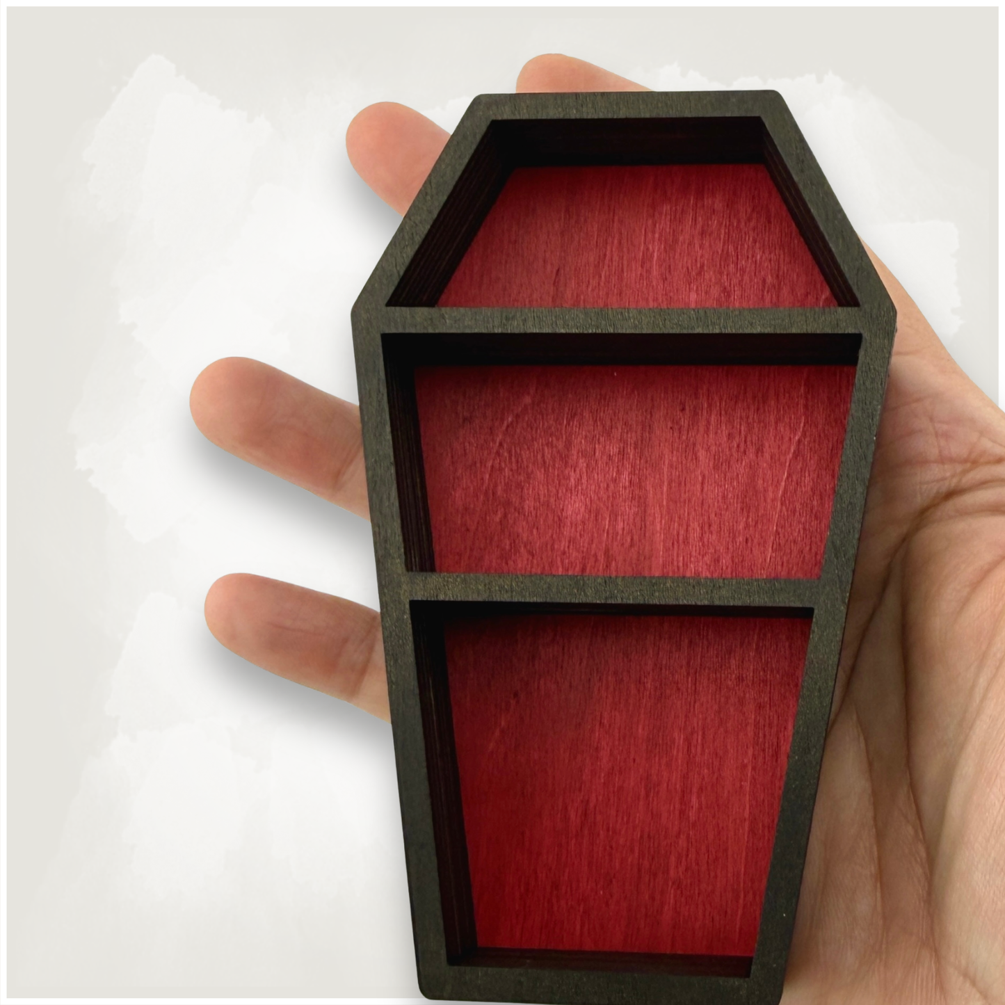 Small Coffin Shaped Trinket Shelf