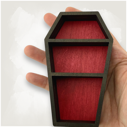 Small Coffin Shaped Trinket Shelf