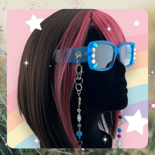 Glam Festival Sunglasses with Chain