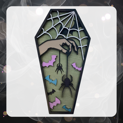 Witchy Coffin Art - Spider