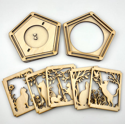 DIY Craft Kit: Cat Tealight Lantern Night Light