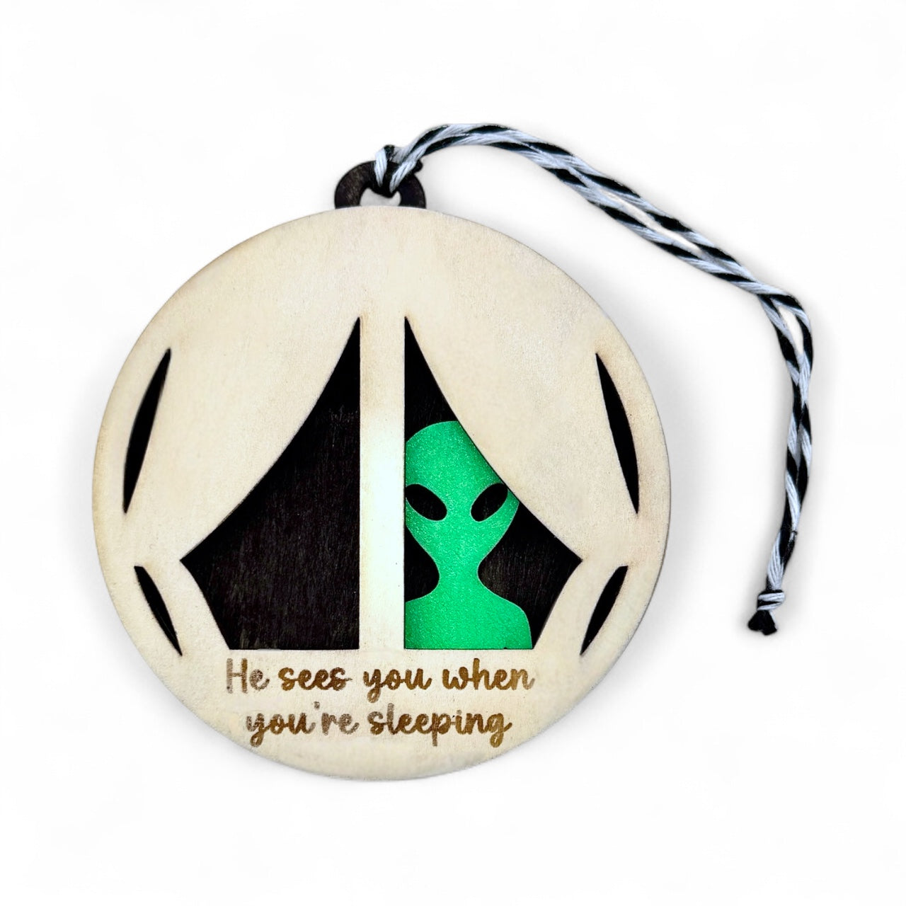 Alien Creepy Christmas Ornament