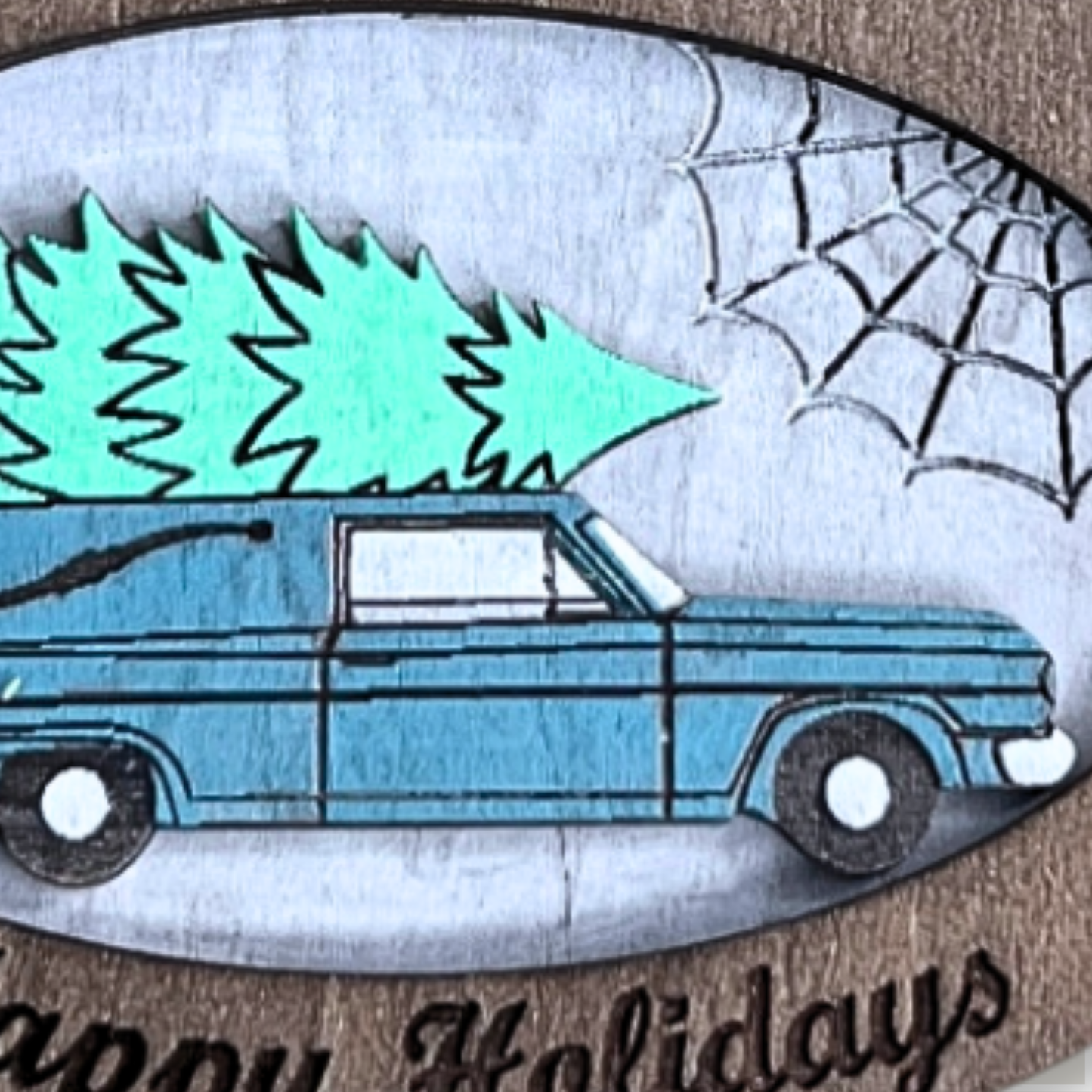Haunted Hearse Spooky Creepmas Ornament