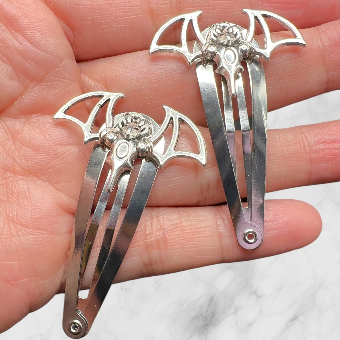 Gothic Bat Hair Clips