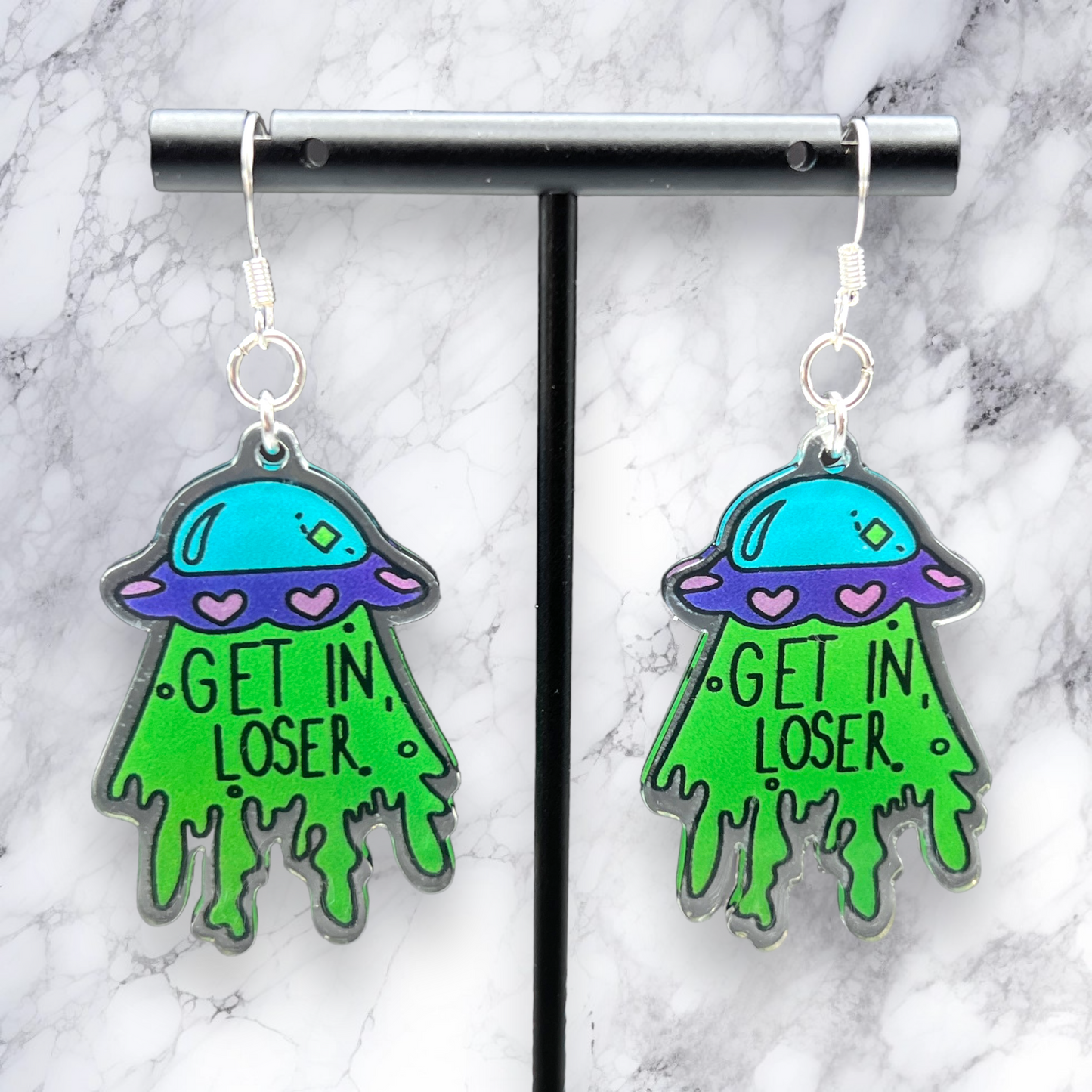 Trippy Alien Earrings
