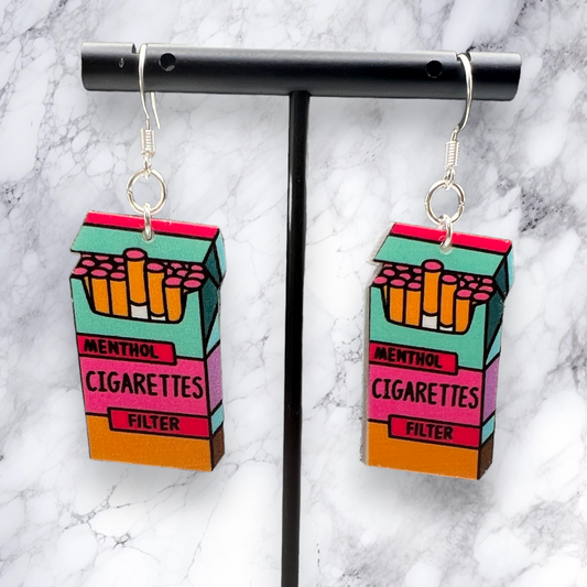 Menthol Cigarette Earrings