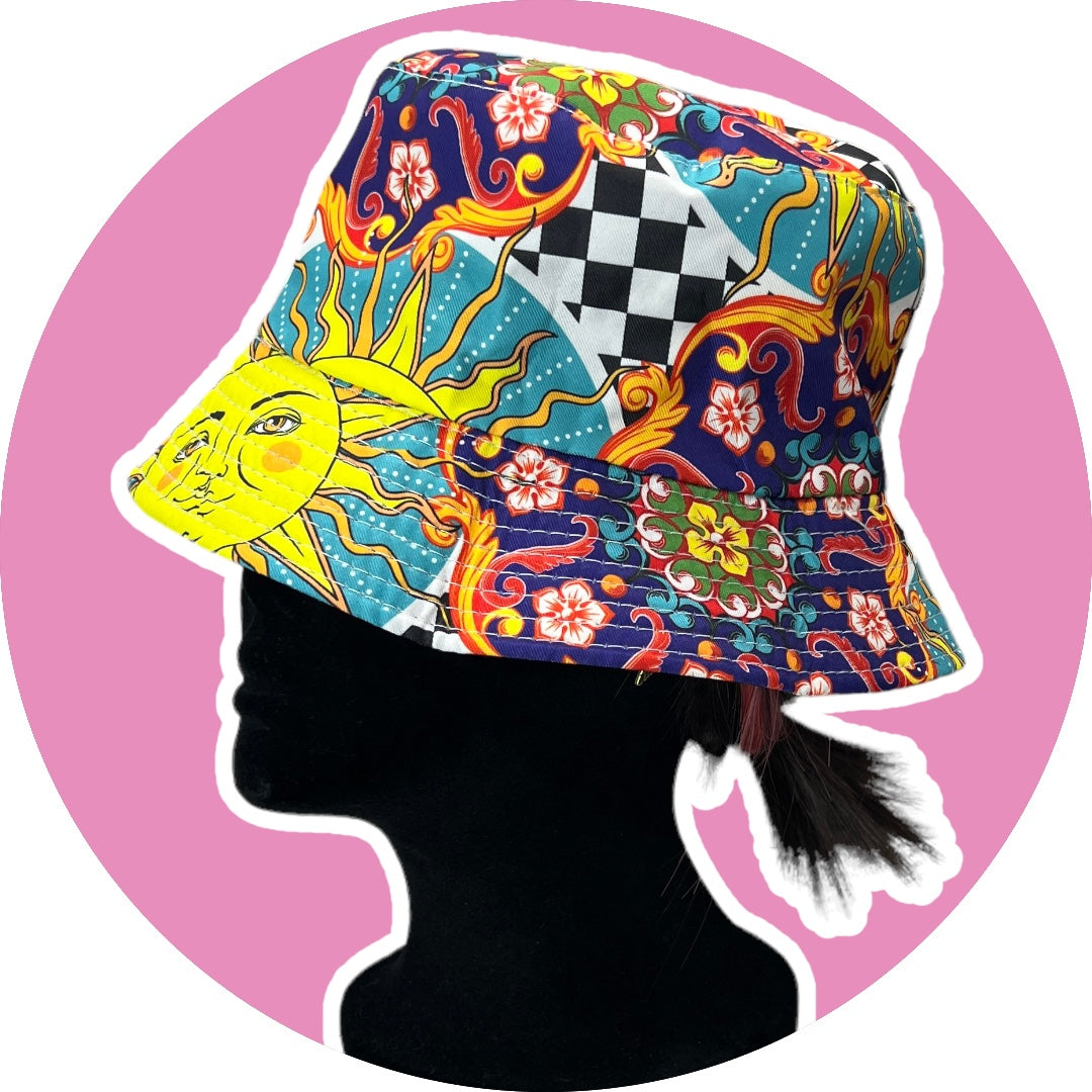 Celestial Retro Rave Bucket Hat