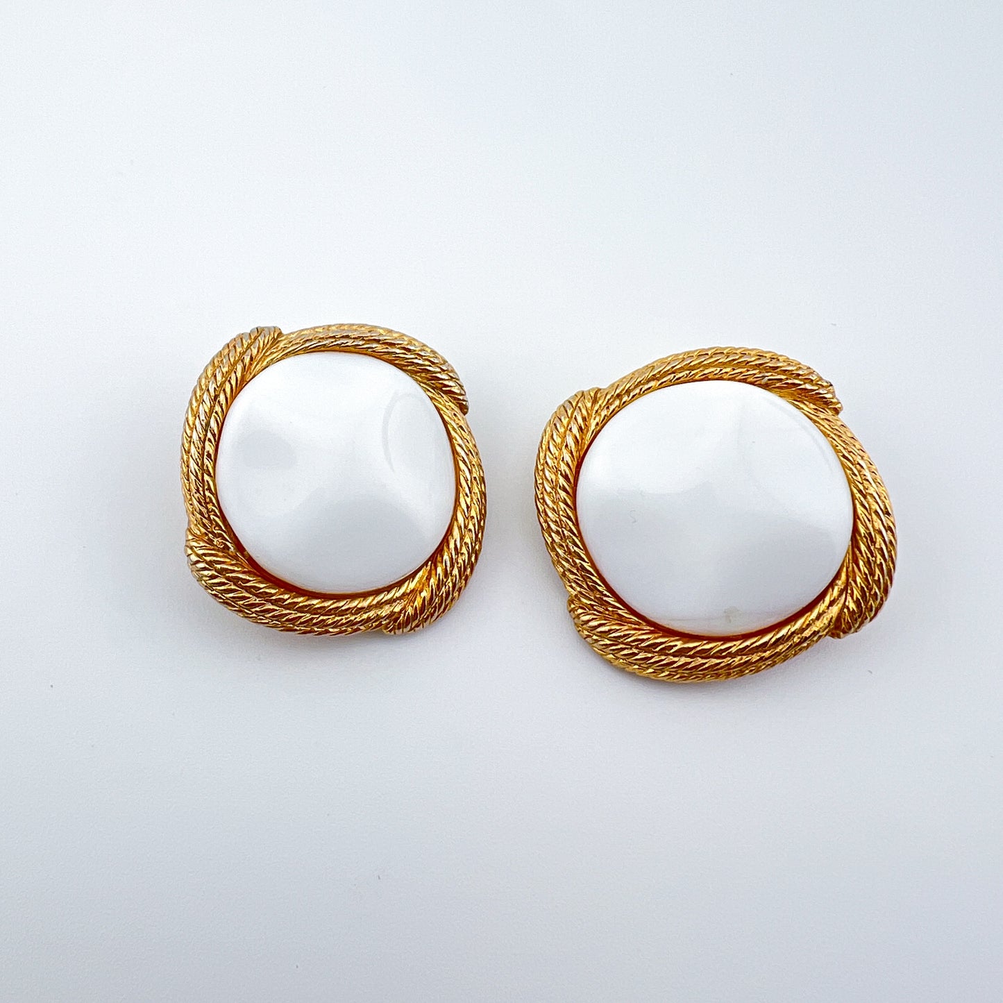 Vintage Dauplaise Clip on Earrings / 80s-90s / Large Statement Jewelry / Signed