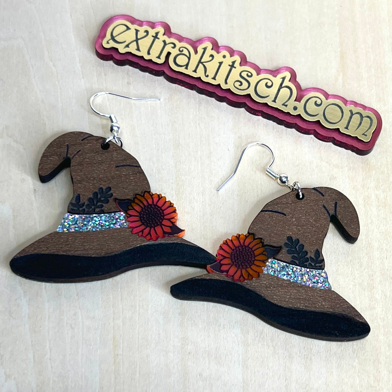 Witchy Woman Hat Earrings