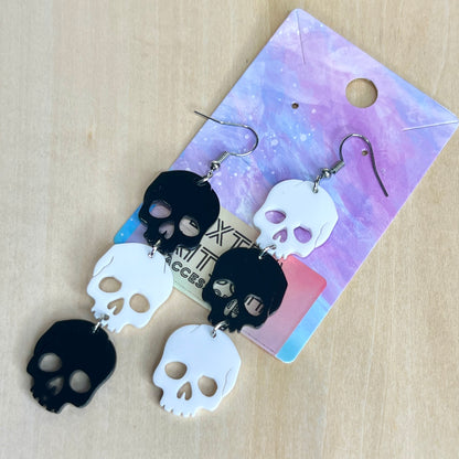 Skull Dangle Earrings