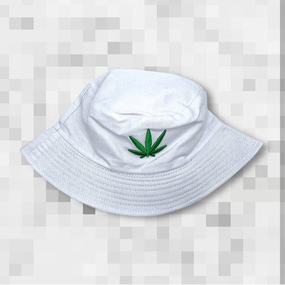 420 Embroidered Leaf Bucket Hat