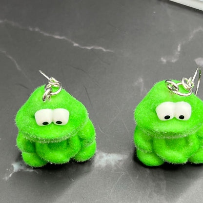 Frog Earrings - Cottagecore / Fairycore Jewelry with Dangle Charms